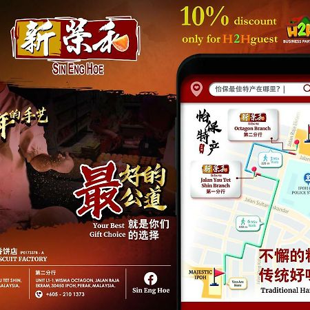 Appartamento H2H - Ohayo Ipoh Majestic Ipoh Esterno foto