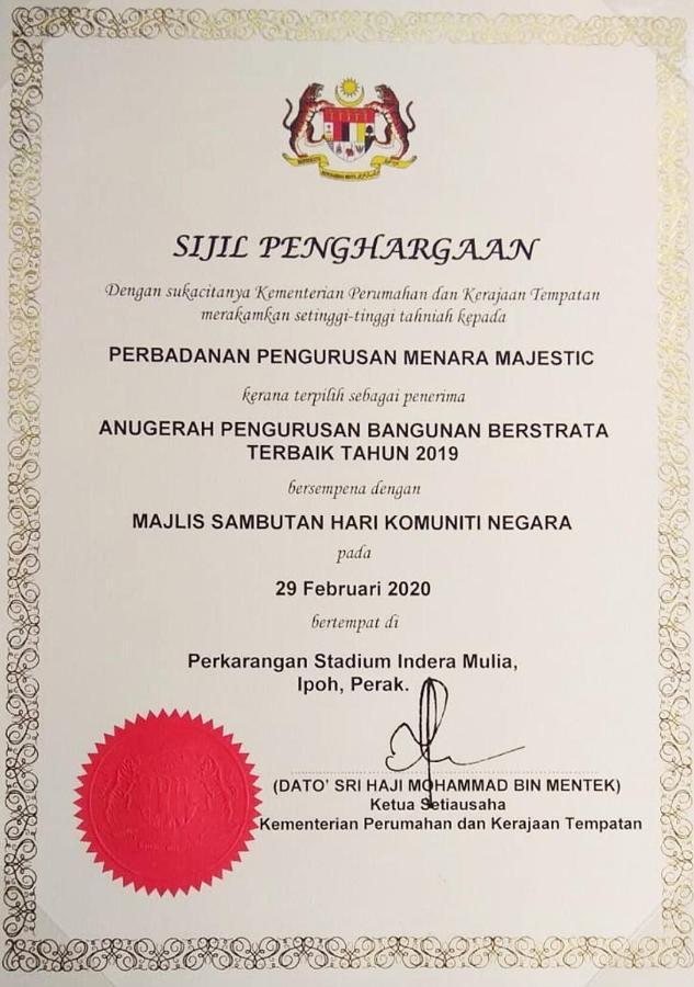 Appartamento H2H - Ohayo Ipoh Majestic Ipoh Esterno foto